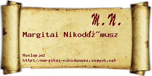 Margitai Nikodémusz névjegykártya